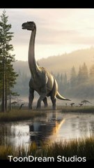 A Giant Diplodocus Roaming the Prehistoric World