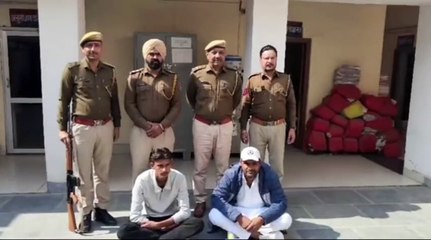 दो देसी पिस्तौल सहित दो जने गिरफ्तार