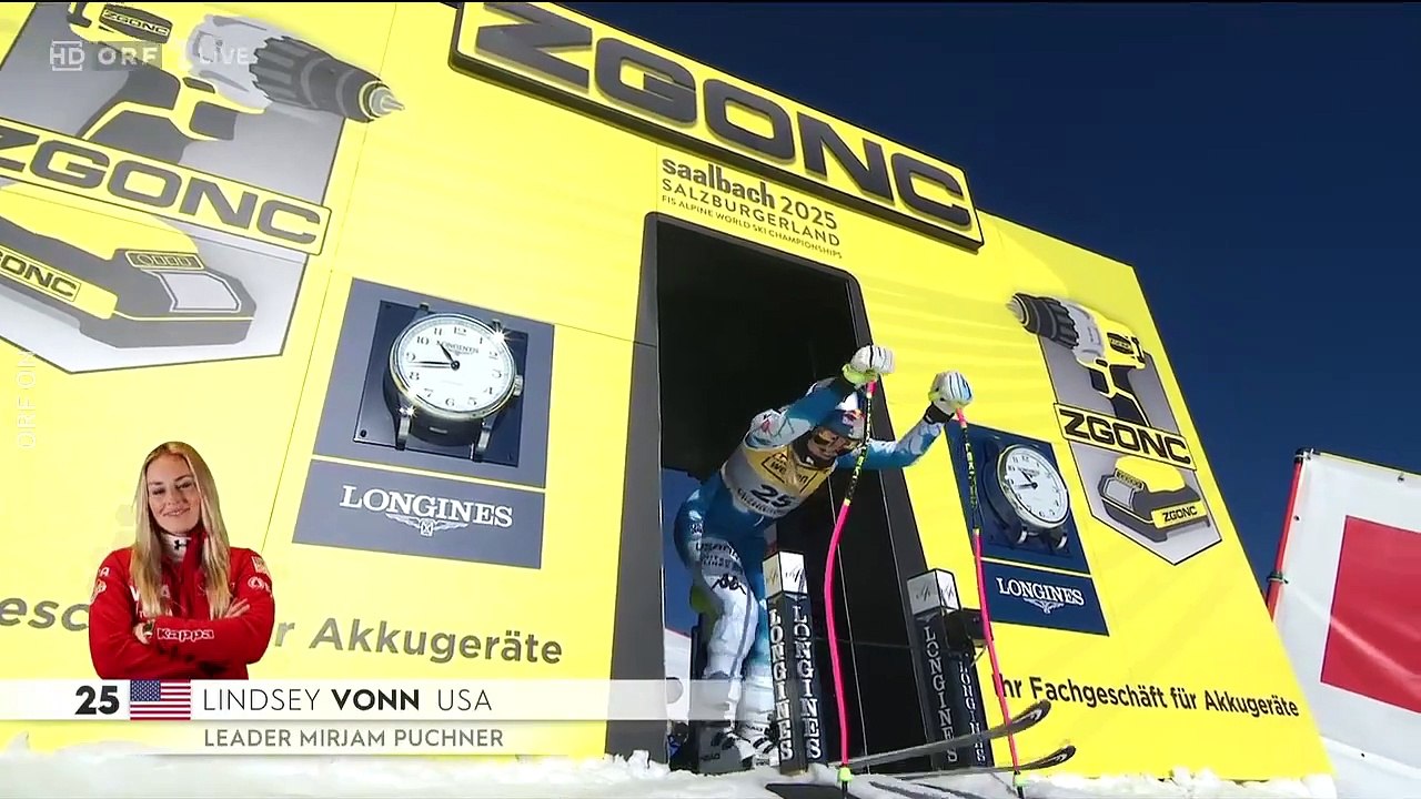 Lindsey Vonn - Saalbach Ski WM 2nd Downhill Training