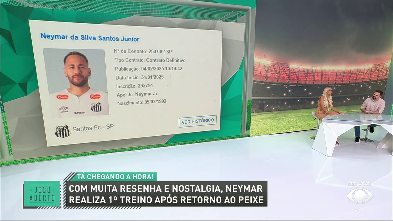 Veja como foi o primeiro treino de Neymar na volta ao Santos
