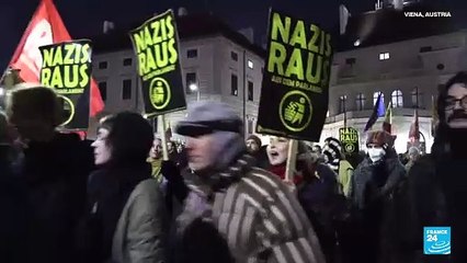 Miles de personas protestan en Viena contra partidos de extrema derecha