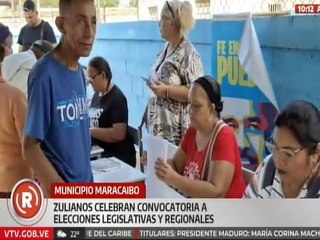 Zulia | Ciudadanos apoyan convocatoria a elecciones el próximo 27 de abril