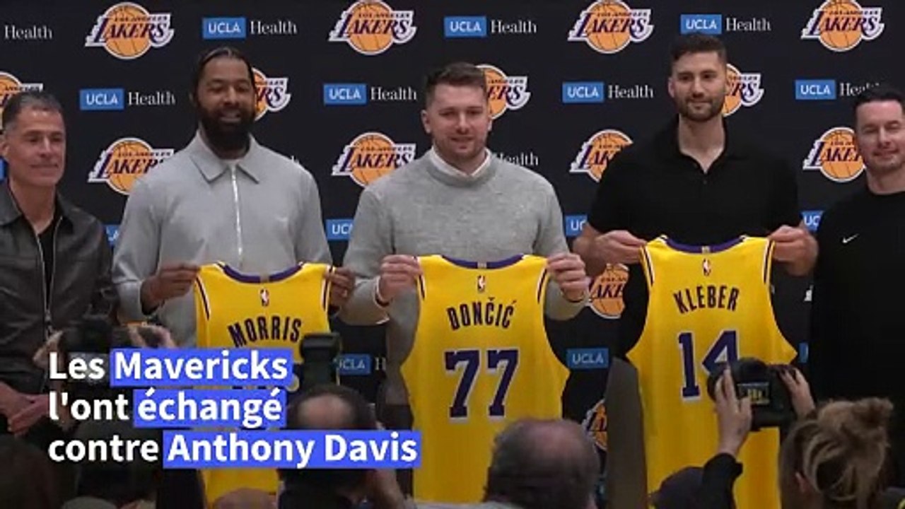 NBA: Luka Doncic présenté aux Los Angeles Lakers
