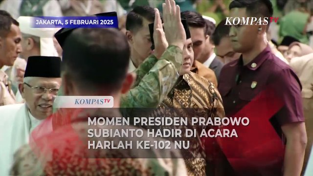 Momen Presiden Prabowo Bersama Wapres Gibran Hadiri Resepsi Harlah ke-102 NU