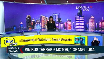 Sopir Diduga Mengantuk, Minibus Tabrak 6 Sepeda Motor di Jakbar