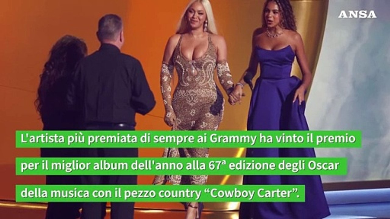 Grammy: Beyonce' nella storia