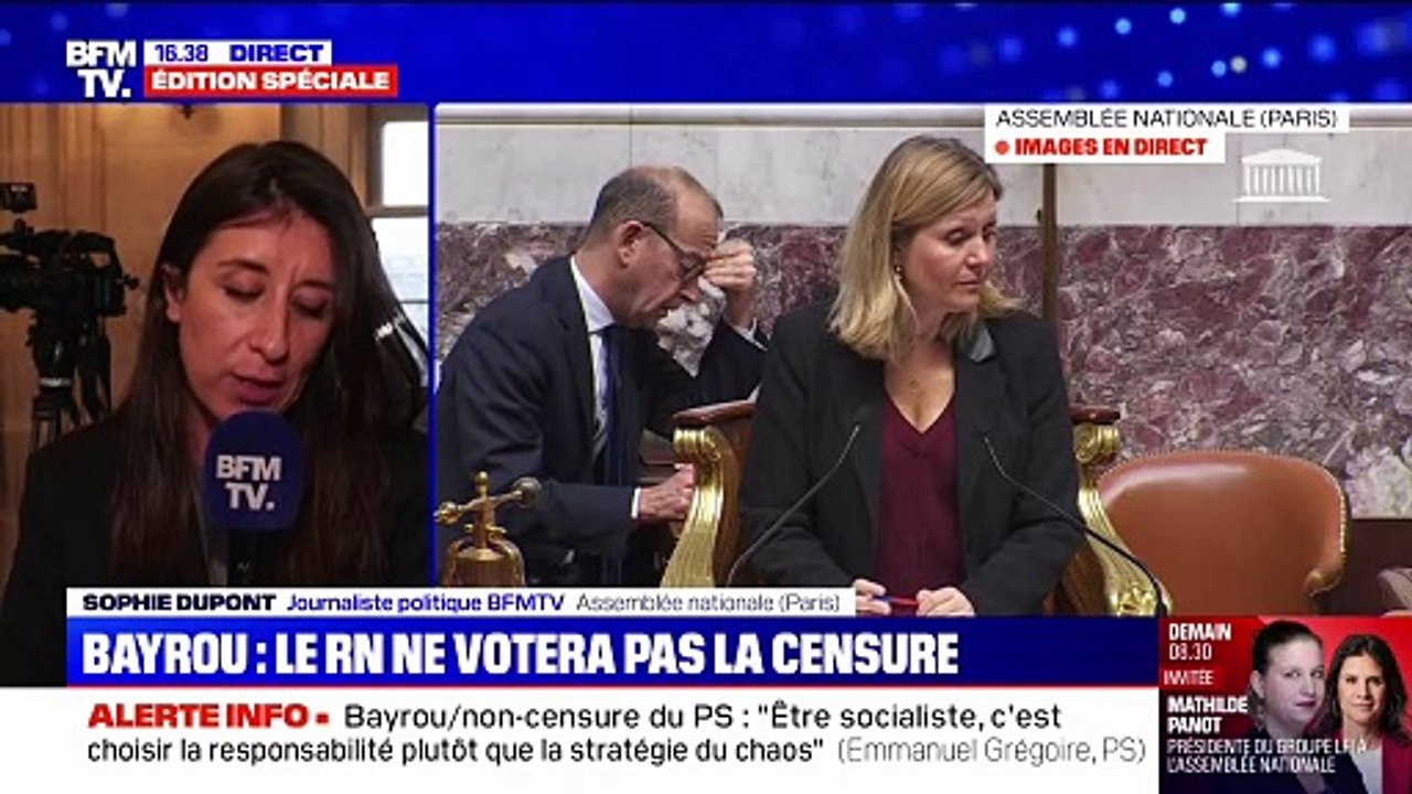 Budget: le Rassemblement national ne votera pas les motions de censure