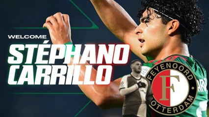 Feyenoord anuncia el fichaje de Stéphano Carrillo en la misma lancha que despidieron a Santi Giménez