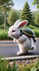 🐰A little rabbit floating in the middle of a heavy rainstorm #RabbitJourney99 #RabbitRescue #Cute