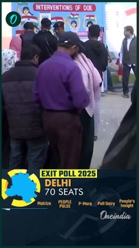 Delhi Election Exit Poll Results: एग्जिट पोल में BJP की जीत| Delhi Voting | वनइंडिया हिंदी #Shorts