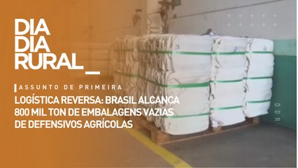 Logística reversa: Brasil alcança 800 mil ton de embalagens vazias de defensivos agrícolas