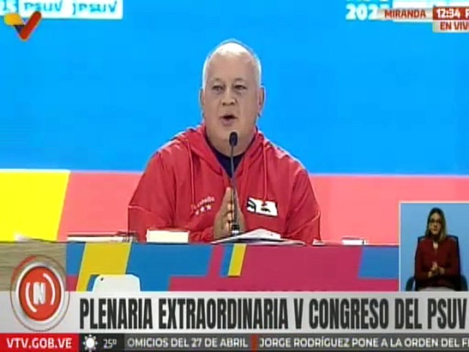 Vpdte. PSUV Cabello: Los mal llamados amigos le...