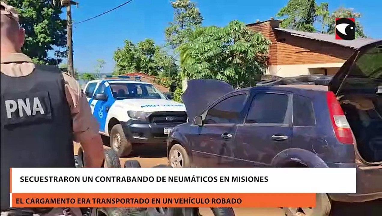 Secuestraron un contrabando de neumáticos en Misiones