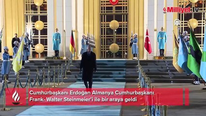 Almanya Cumhurbaşkanı Türkiye'de! Erdoğan-Steinmeier görüşmesi başladı