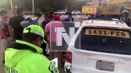 ¡No funcionó el semáforo! Choque entre dos vehículos deja heridos en el Valle Alto