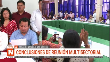 Conclusiones de reunión multisectorial