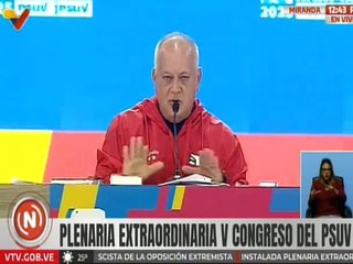 Vpdte. PSUV Cabello: De aquí saldremos más convencidos de cuál es el camino de la Revolución