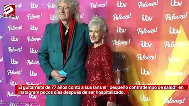 Sir Brian May temía no volver a tocar la guitarra tras sufrir un derrame cerebral
