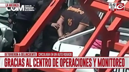 Detuvieron a delincuente que circulaba en auto robado tras feroz persecucción