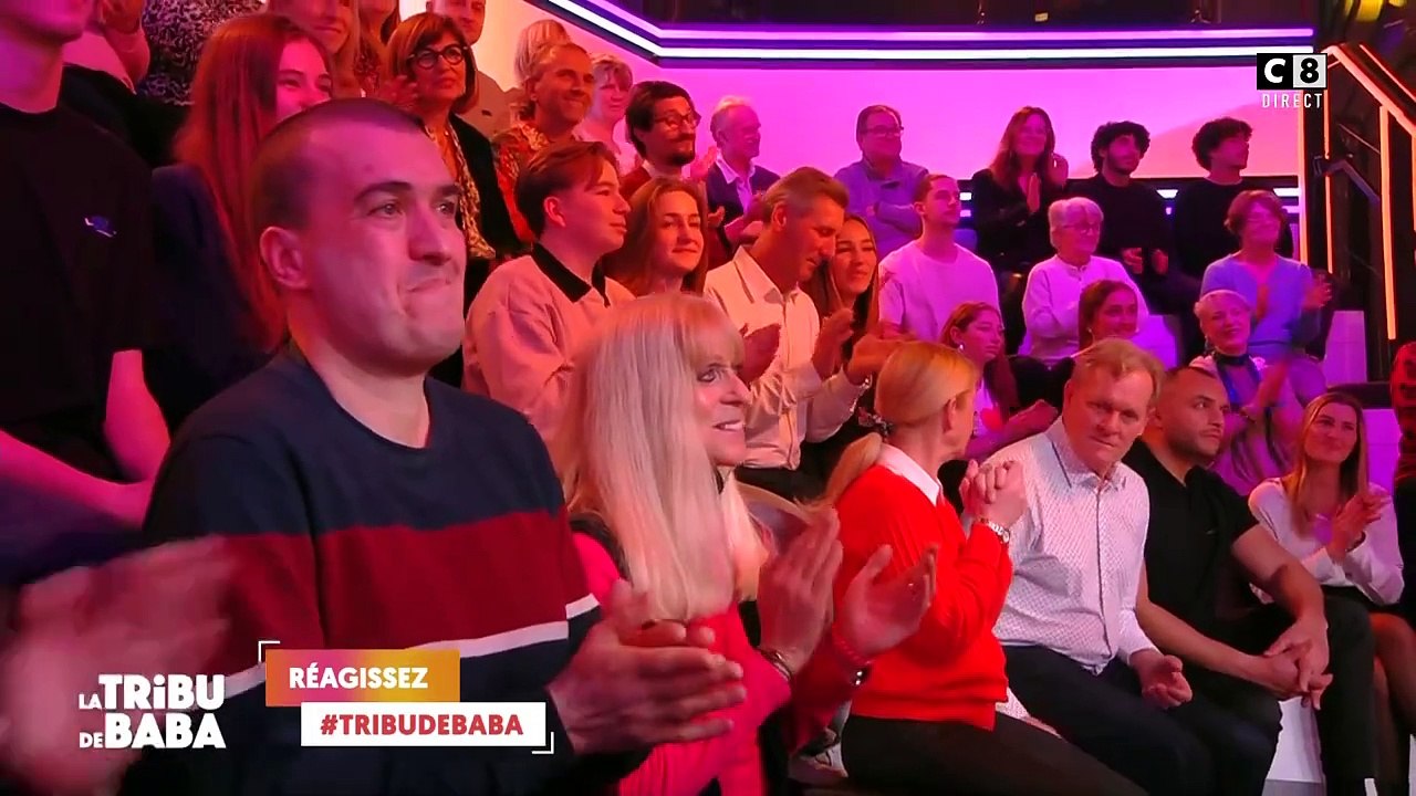 Kelly Vedovelli et Cyril Hanouna dans "TPMP" sur C8.