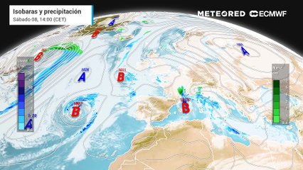 La borrasca de Azores se acerca a España