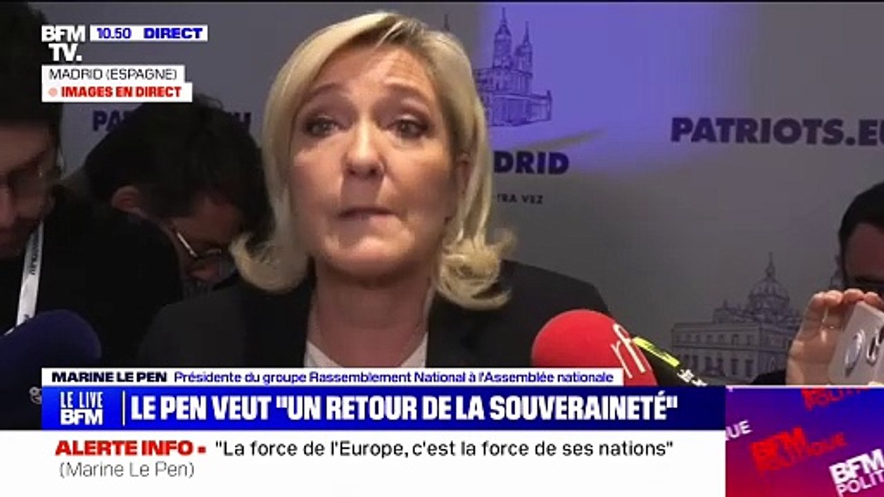 "Une forme de renaissance": Marine Le Pen analyse l'arrivée au pouvoir de Trump aux États-Unis, Milei en Argentine ou encore Meloni en Italie
