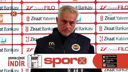 Jose Mourinho: "Mimovic herhangi bir listede olmayacak"