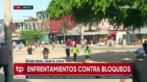 Paro de micreros en Santa Cruz: Tercer día de protesta con violencia entre choferes y vecinos