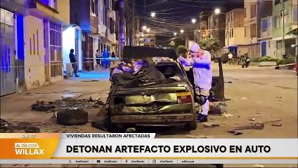DETONAN ARTEFACTO EXPLOSIVO EN AUTO | Willax