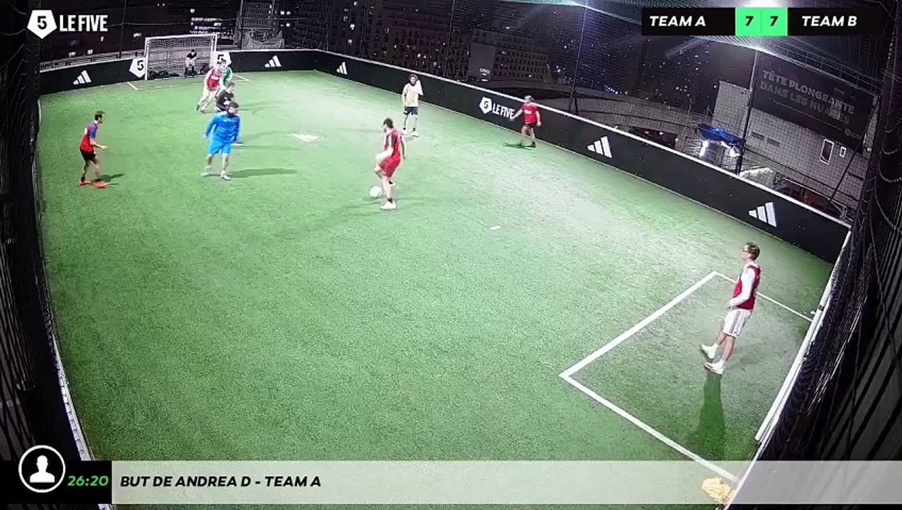 But de Andrea D - Team A