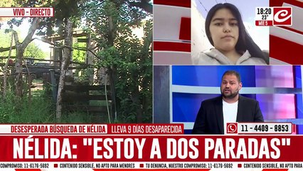 Desesperada búsqueda de Nélida en Cañuelas: avisó que estaba cerca y desapareció