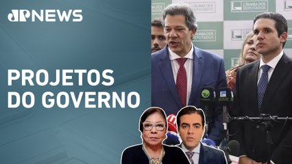 Fernando Haddad apresenta lista com 25 prioridades para Hugo Motta; Dora Kramer e Vilela comentam