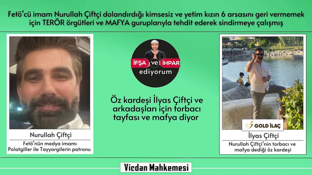 700 - Fetöcü imam Nurullah Çiftçi kimsesiz ve yetim kızı, Pkk Hdp ve Mafya ile tehdit edip 6 arsasına el koymuş