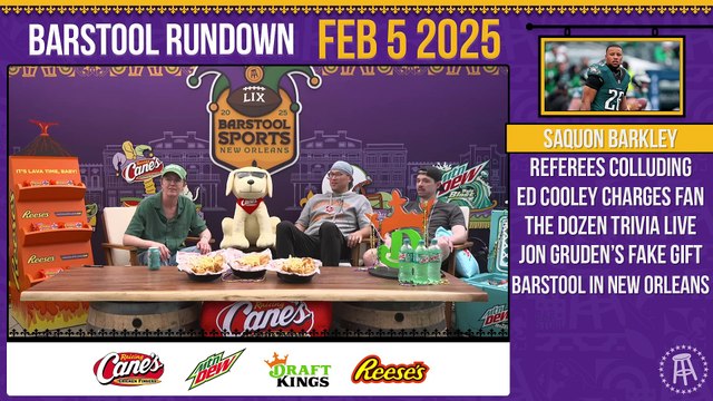 Jon Gruden Blames Producer for Dave Portnoy's Fake Gift - Barstool Rundown - February 5th, 2025