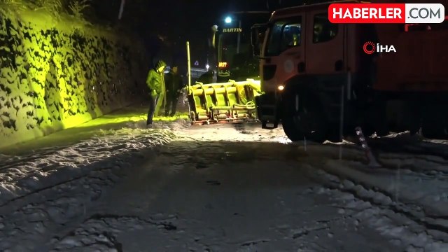 Zonguldak-Ereğli Kara Yolunda Kar Zorluğu