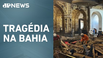 Desabamento do teto da igreja de São Francisco de Assis, em Salvador, provoca uma morte