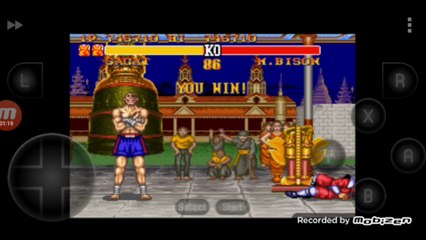 Street Fighter II Turbo: Hyper Fighting Sagat vs Mr Bison luta completa