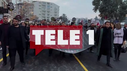 Hatay barosundan depremde kaybettikleri meslektaşları için sessiz yürüyüş!