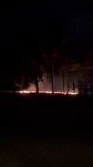 WATCH: Fireworks have sparked a grass fire at Bonnie Doon Park in West Albury.