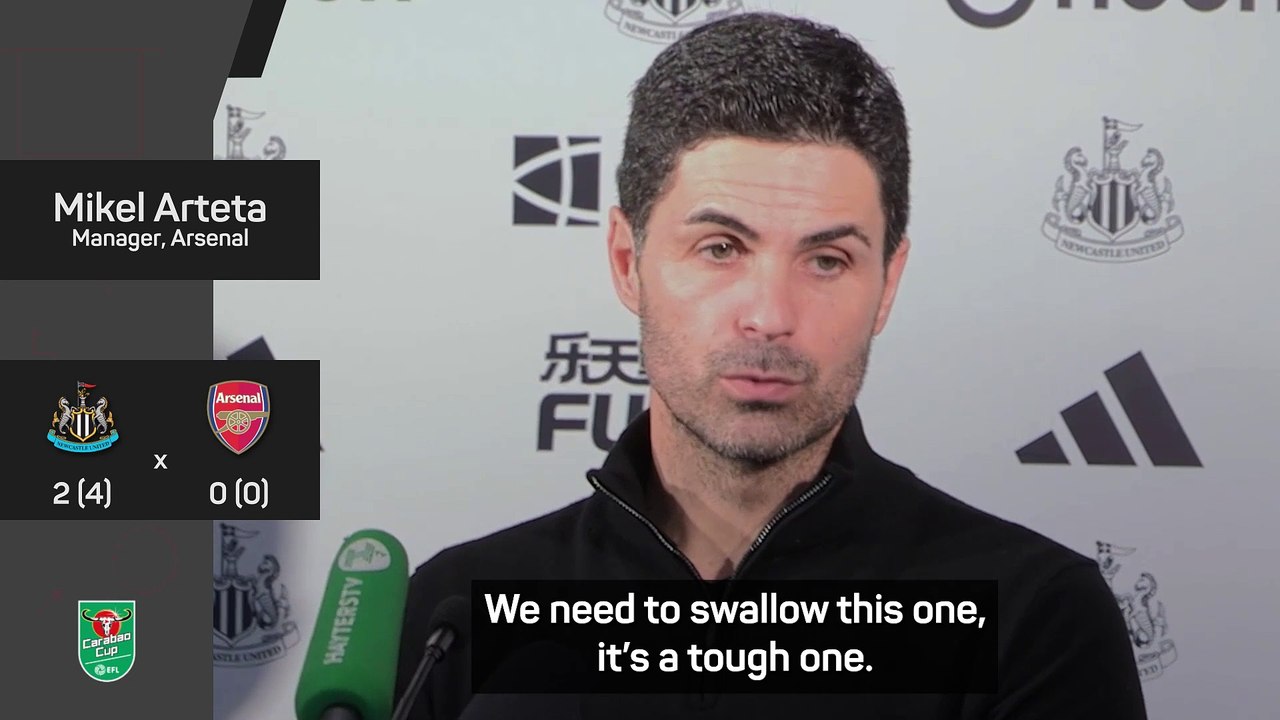 Arsenal must move on quickly from League Cup disappointment - Arteta