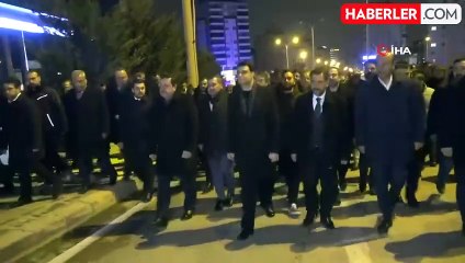 Gaziantep'te deprem şehitleri için sessiz yürüyüş ve anma programı