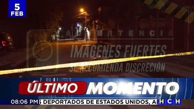 Pistoleros acaban con la vida de un hombre a bordo de una moto en la colonia Aurora de San Pedro Sula