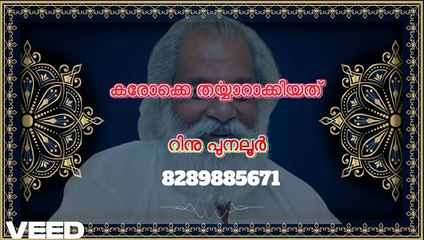 hrudayam oru veenayaay karaoke with lyrics