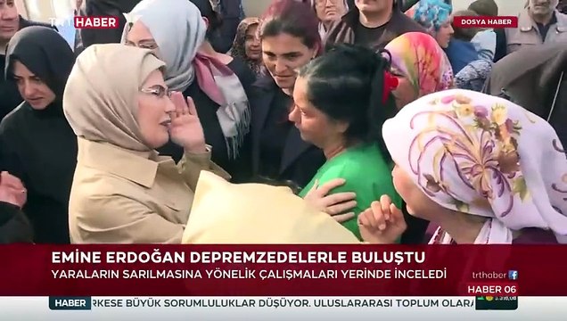 Emine Erdoğan, asrın felaketinin yaralarını sarmak için hep sahadaydı
