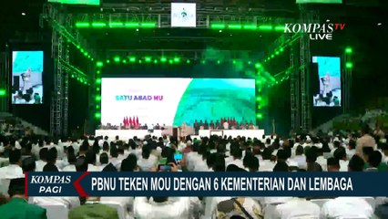 PBNU Teken MoU dengan 6 Kementerian dan Lembaga Sebagai Bentuk Dukungan Visi Pemerintah