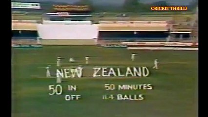 John Wright 65 Runs vs Pakistan at Lahore Ist Test in November 1984-85