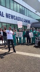 'Marshmallow doctors' rally outside John Hunter, ready to strike for better conditions | Newcastle Herald | February 6, 2025