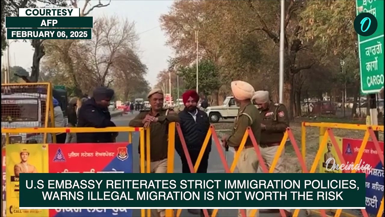 U.S Deported Immigrants Land in India: Early Morning Videos Show Indians Arriving in 'Bad Condition'