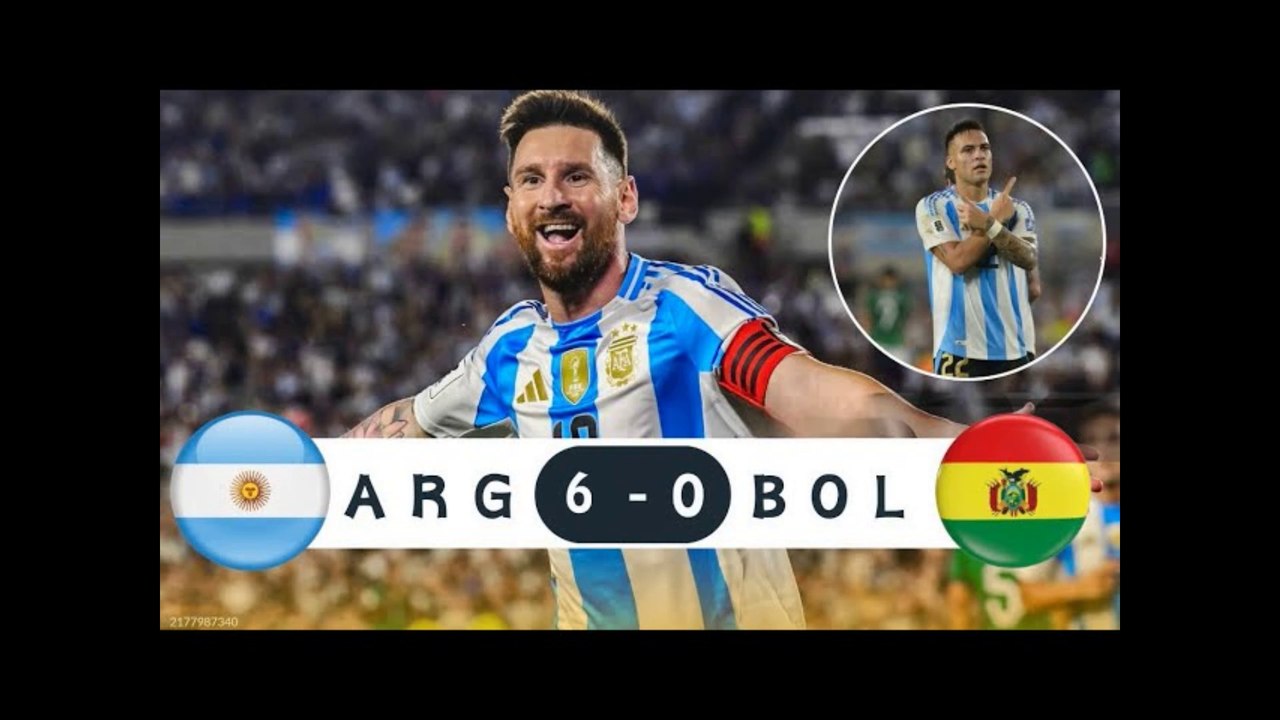 Lionel Messi Scored A Hat-Trick And Argentina Crushed Bolivia 6-0