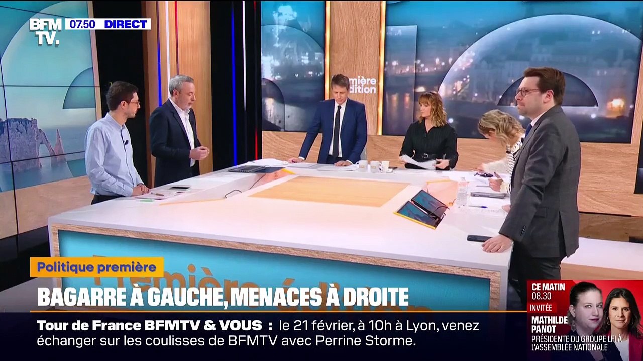 Après le refus du PS de voter la censure, LFI parle d'une "alliance" PS-RN sur une affiche